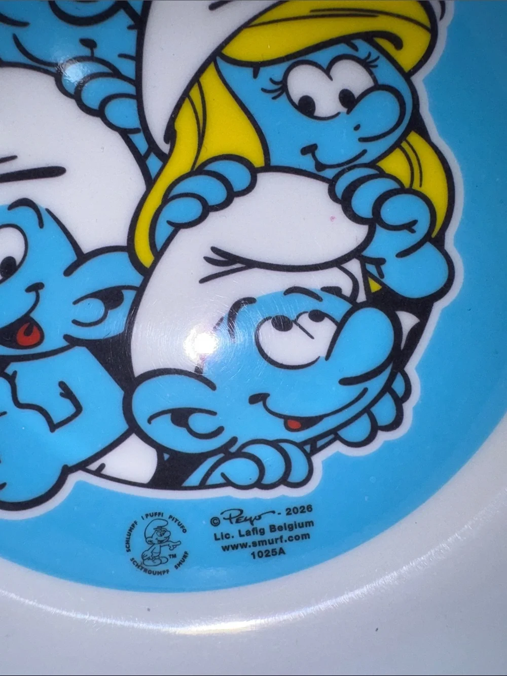 Smurfs Pet Bowl - Plastic with 3 pack of Can Covers